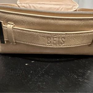 Beis tan travel make up bag